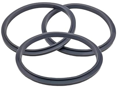 Pack of 3 Replacement Gasket Seal Rings with Lip – Compatible with NutriBullet 600W 900W Blenders – Rubber O-Ring Seals for Extractor Blade – Blender Spare Parts