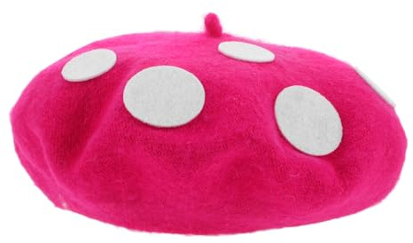 DEARMAMY Pilzmütze Für Kinder Plüsch Pilzhut Als Cosplay-Kopfschmuck Mit Weichem Tragegefühl Kostümzubehör Für Halloween Karneval Partys Und Aufführungen 9.45X9.45X0.39in