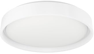 EGLO connect.z Smart Home LED Deckenleuchte Massignano-Z, ZigBee + Matter | inkl. Fernbedienung, App und Sprachsteuerung Alexa, warmweiß-kaltweiß, RGB, dimmbare Deckenlampe, weiß, Ø 40 cm