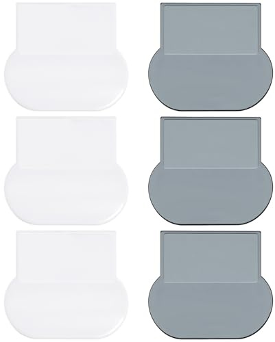 DOITOOL Elevador de Tapa de Inodoro Adhesivo Anti-contacto, Manija de Silicona para Baño, Palanca para Levantar Asiento, 6 Piezas (color Claro y Gris), Higiene Práctica para Uso Doméstico