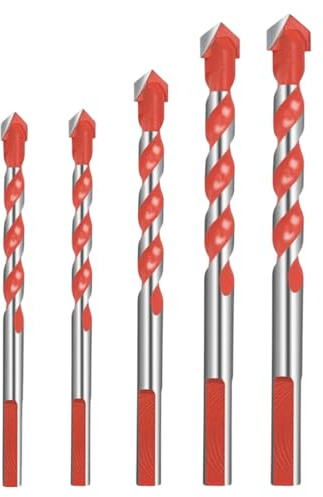 6-12mm Masonry Drill Bits Set - Cobalt Drill Bits, Wall Drill Bit & Brick Drill Bits, Carbide Drill Bits for Hardened Steel & Concrete | FUGYTVEN