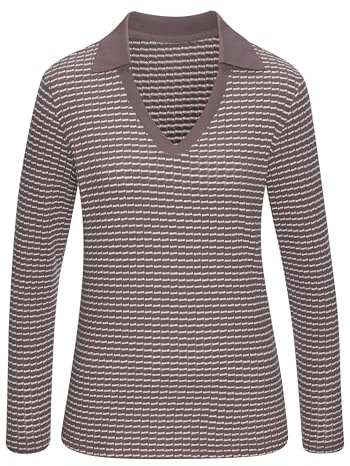 VIVANCE Damen Langarm-Poloshirt