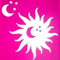 Super Cool Creations Sonne, Mond & Sternen Spiegel – 12 cm x 12 cm