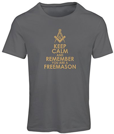 Frauen T-Shirt Denken Sie daran, DASS Sie EIN Freimaurer sind - Masonic Winkel und Zirkel (XX-Large Graphit Gold)