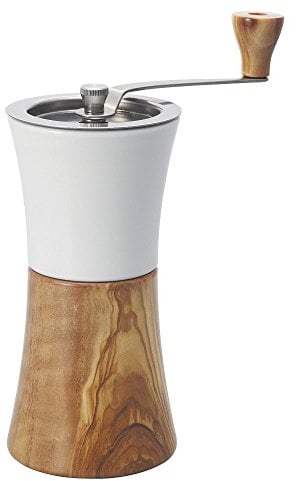 Hario Ceramic Coffee Mill Wood, White, 91 x 87 x 208 cm
