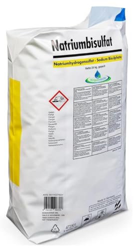 acquaverde | PH - Meno Granulare Rapido 25 kg, Correttore per Ridurre il Valore di PH nella Piscina, Rapida e Completa Dissoluzione senza Residui per Acqua sempre Limpida e Bilanciata, Effetto Tampone