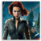 Black Widow Scarlett Johansson Leinwandbild in 60x60cm Made in Germany! Preiswerter fertig gerahmter Kunst-Druck zum Aufhängen - tolles und einzigartiges Motiv. Kein Poster oder Plakat!