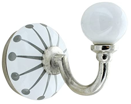 G Decor Cambridge Grau Keramik Wand Haken