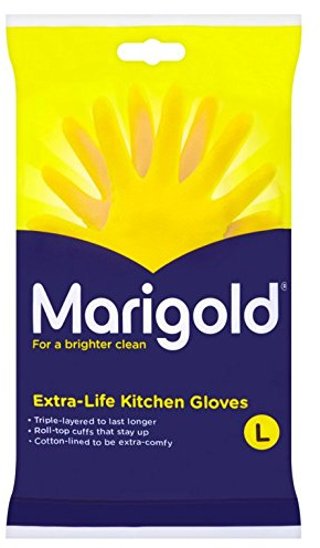 MARIGOLD KITCHEN GLOVES ORIGINAL EXTRA LIFE CLEANING LARGE SIZE WHOLESALE BULK PRICE OPTIONS (5)