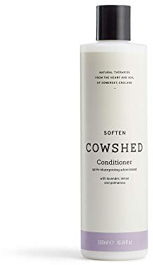 Cowshed Soften Conditioner 300ml | Gentle Conditioner for All Hair Types | Natural, Vegan, & Paraben Free | Softening & Brightening with May Chang, Lemon, and Lavender