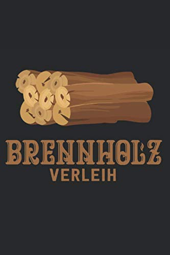 Brennholz Verleih: Notizbuch 120 Seiten Notiz & Skizzenbuch DIN A5 Blanko -