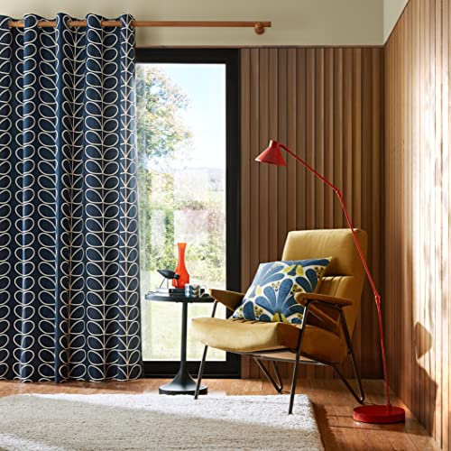 Orla Kiely Linear Stem Whale Eyelet Curtains Curtain Size: Width 167cm (66) x Drop 228cm (90)