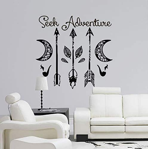 Dream Catcher Sticker Bohemian Flat Wall Decal Quotes Personality Character Decorating Bedroom 60X55Cm
