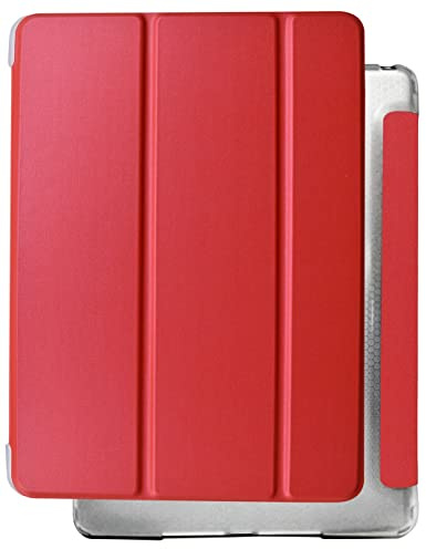 DuraSafe Cases für iPad mini 6. Gen 2021 8,3 Zoll [ Mini 6 ] A2567 A2568 A2569 MK893FD/A MLX43FD/A MK8C3FD/A Shock Proof Magnetic Dual Angle Stand with Honeycomb Pattern Clear Back Cover - Rot