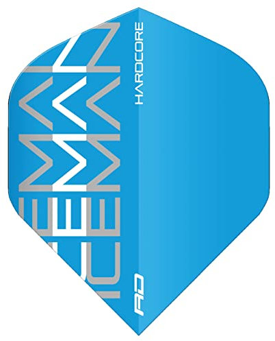 RED DRAGON Gerwyn Price Iceman Hardcore Triple White Dart Flights - 3 Sets Per Pack (9 Flights in Total)