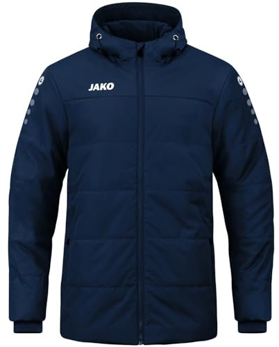 JAKO Herren Coachjacke Team mit Kapuze, Marine, L