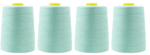 Mandala Crafts Allzweck-Nähgarn aus Polyester für Serger, Overlock, Quilten, Nähmaschine (Mint, 20S/2)