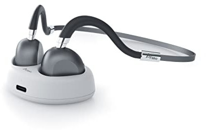 Ikko Breezy ITG01 Casque à Conduction Osseuse sans Fil, Écouteurs Bluetooth 5.3 à Oreille Ouverte avec Micro intégré, Casque Étanche IPX6 pour Entraînement, Vélo, Course, Marche, Gris