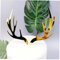 2pcs Gold Deer Geweih Cupcake Topper Acrylkuchen Topper Picks Für Hochzeits Geburtstag Babyparty Weihnachtsfeier Dekorationen Lieferungen