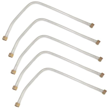 5 Stück Luftkompressor-Auspuffrohr, 530 mm Aluminium-Luftkompressor, Ersatzteile für Luftpumpen