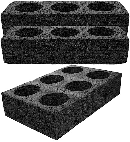 GANAZONO Porte-Gobelet En Mousse 3pcs 8 Plateau Porte-Gobelets Porte-Boissons Plateaux À Emporter Porte-Café Outil D'emballage De Boissons Pour Camping Restaurant Réfrigérateur Décor À La