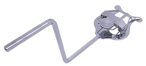 TUOREN Altsaxophon Marschleier Klemmhalter Lyra Saxophon vernickelt Notenklammer 1 Stück