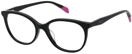 Zadig & Voltaire Damen Eyeglass Frame Vzv380 Zadig&Voltaire 52/17/135 Sonnenbrille, schwarz (Shiny Black)