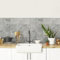 CREARREDA Panneau de Cuisine Anti-éclaboussures, Autocollant Mural Facile à appliquer, Motifs carrelage Gris, 260 x 60 cm, 100% fabriqué en Italie, en PVC, Ignifuge et résistant à l’Eau, pour évier