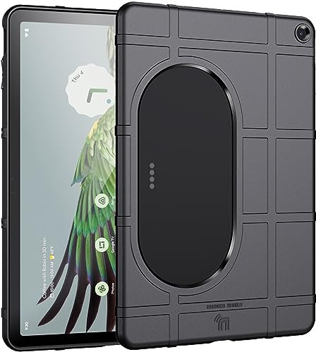 Nakedcellphone Special Ops Schutzhülle für Google-Pixel-Tablet (2023), robuste Schutzhülle, Anti-Fingerabdruck, matte Griff-Textur, Dock-kompatibel, Mattschwarz