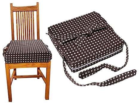 KOMBIUDA Cuscino Per Sedia Maggiorato Tovagliette Sottopiatti Cuscino Da Pranzo Per Bambini Bambino Stile Stella Sedia Cuscino Per Seggiolone Portatile