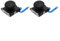 Para Switch NS para Joycon Controller Joystick Sensor Pieza de Repuesto Accesorio 3D Analógico Pulgar Drift Repair (2pcs Negro)