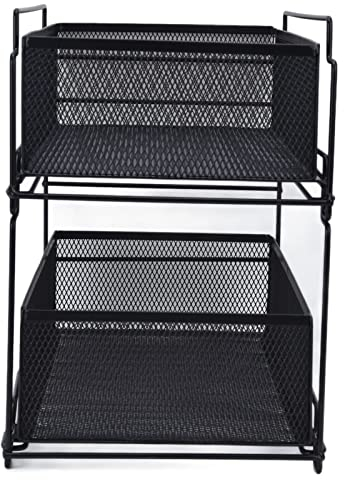 Mensola da scorrevole sotto il lavandino, scaffale multistrato per cestello, cassetto portaoggetti da, scaffale multistrato scorrevole da