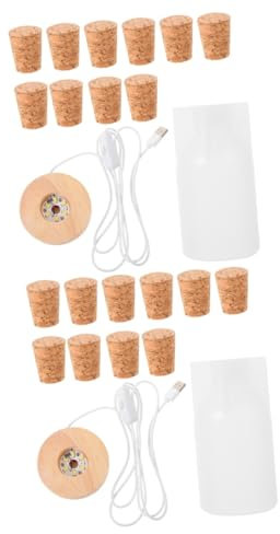 SHINEOFI 2 Sätze Nachtlicht Silikonform Nachtlicht Selber Machen Nachtlicht Harz Spitz Zulaufende Kerzen Spitzkerze Diy Lampe Handwerk Form Flasche Kieselgel Kristall-epoxy Beleuchtung 3d