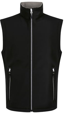 Regatta Herren Men's Ascender 2 Layer Softshell Isolierte Bodywarmer, schwarz/grau, L