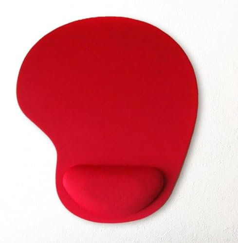 Generic Mouse Mat Computer Mice PadComfort WristRest Support for PCs Laptop (Red)