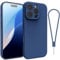 Andwing For iPhone 16 Pro Max Case,Silicone Case Soft Ultra For iPhone 16 Pro Max Phone Case Slim Protective Shockproof Cover Scratch-Resistant Microfiber Lining, 6.9 Royal Blue