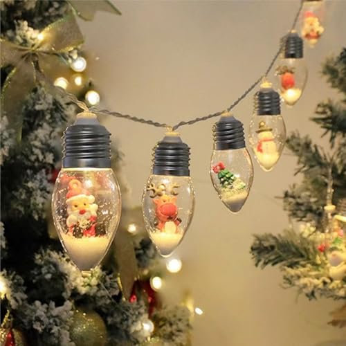 Battery Operated Christmas Lights, 20 Bulbs Indoor Lights, 2 Mode Lights for Tree Party Decor Ornaments