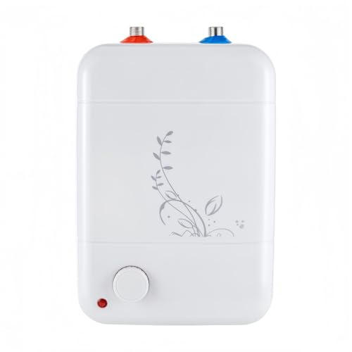 Durchlauferhitzer Untertischboiler 8 Liter Niederdruck mit Stecker 220~240V für Küche und Bad, 1500W Elektrische Warmwasserboiler IPX4 Untertischgerät 23x24x35cm
