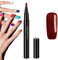 Nagellackstift, Gestufter Nagellackstift, Gel Nagellack Pen, 3 In 1 Bleistift Nagellack für Frauen und Mädchen Keine Notwendigkeit für externe Beschichtung (#05, 8ml)