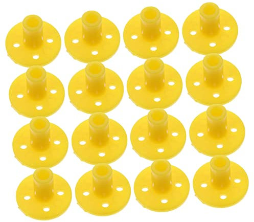 IWOWHERO 16stücke Teiliges Kunststoff-flanschset Fester Sockel Diy Motorflansch Wellenkupplung Rohrverbinder Industriedekor Regalbefestigung