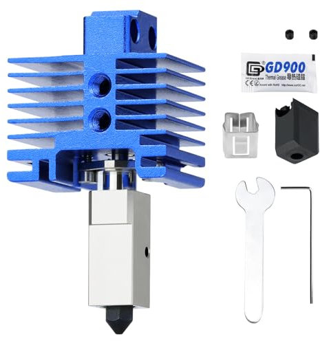 xirbbo Accessori per stampanti 3D in acciaio temprato, kit testa di estrusione TZ2.0 ad alto flusso compatibile con stampante 3D Bambu Lab X1 Carbon X1, X1C Carbon P1P, P1S