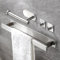 ZUNTO Porta Asciugamani Bagno + Porta Carta Igienica + 2 Pezzi Ganci Adesivi, Acciai Inossidabili Set di Accessori da Bagno, Installazione semplice senza foratura per armadi da bagno e cucina
