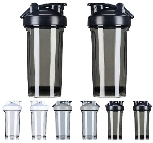 KOALEIU Personalized Shaker Bottles for Protein Mixes Custom Shaker Bottle with Photo Logo Text Customized Workout Portable Fitness Water Cup with Handle, PureBlack