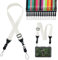 Gowjaw Adjustable Shoulder Strap:Comfortable iPad Strap Nylon Neck Lanyard for iPad/Samsung Tablet Case,Camera Binocular Crossbody Laptop Luggage Bag(White), White, Norm
