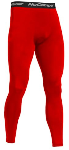 NuCamper Kompressionshose Herren Sport Leggings Laufhose Lang Tights | Schnelltrocknende Kompression Hose, Fußball Unterziehhose Herren, Atmungsaktive Funktionsunterhose Baselayer für Fitness