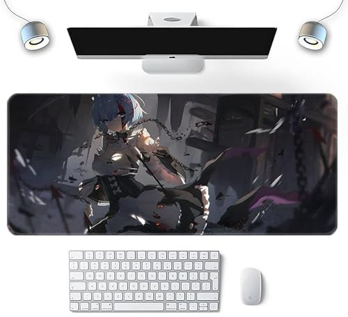 Wuyouni Rem Grand tapis de souris de jeu Motif Anime Re Zero Noir 800 x 300 mm