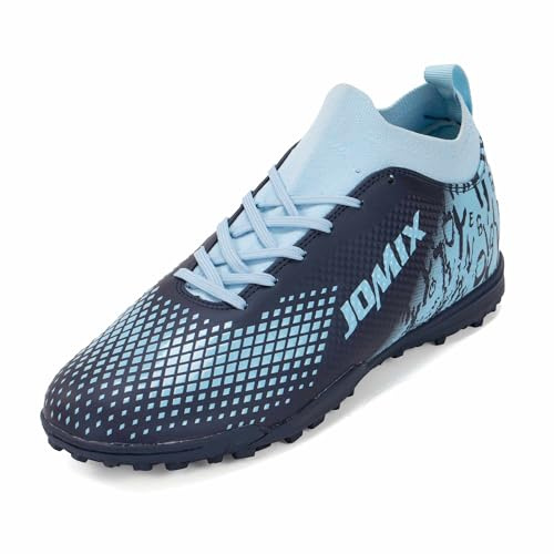 JOMIX Scarpe da Calcio Unisex Donna Adolescenti – Multitacchetti TF per Campi Sintetici ed Erba Artificiale – Leggere Resistenti Antiscivolo WOS250436 (Blu, 40)