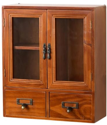 predolo Vintage Jewelry Storage Solution for Dressing Areas, Brown