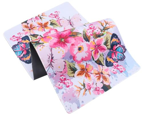 OSALADI Tapis de Bureau Large et Multifonctionnel Tapis de Souris Décoratif sous Main pour Ordinateur Protection de Table et Antidérapante