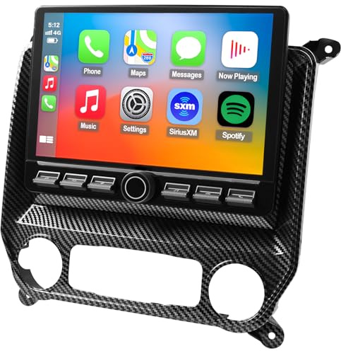 QLED Radio for Chevy Silverado Upgrade 2014 2005 2006 2007 2018 Bose Sound systemTouch Screen Stereo Replacement,Wireless Carplay Android Auto, 4G Network